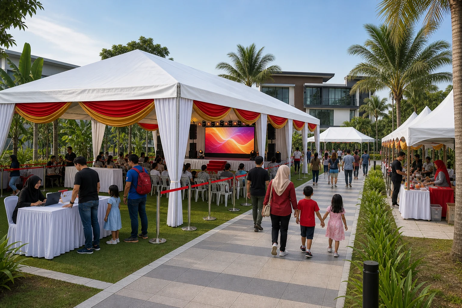 Gamuda Gardens Rawang Township Carnival Marquee Portfolio setup overview