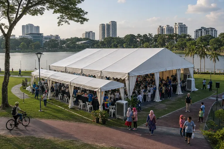 Taman Tasik Permaisuri Family Day Marquee Portfolio setup overview