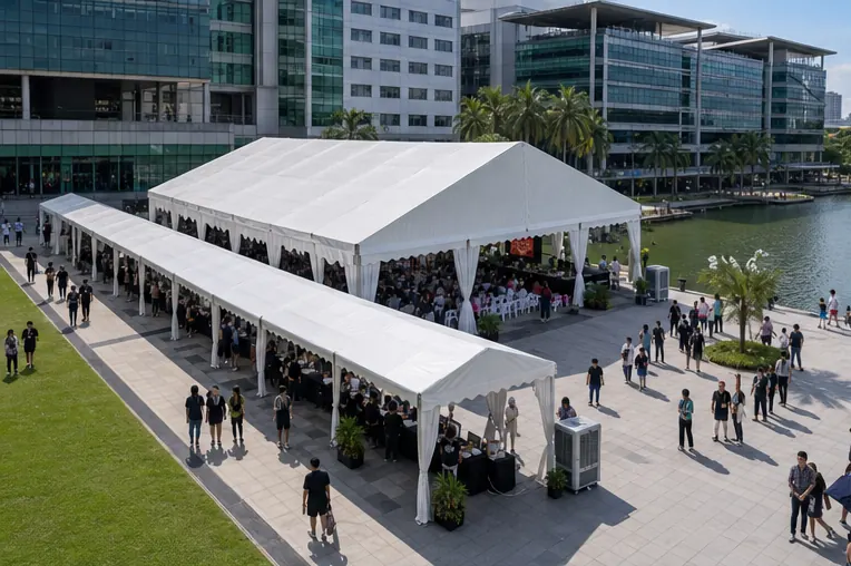 Taylor's University Open Day Marquee Portfolio setup overview