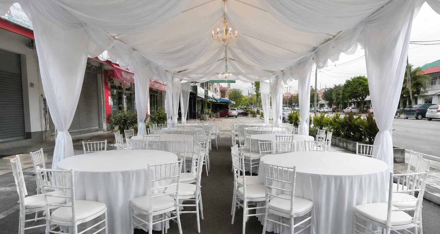 Walkway Canopy Rental Malaysia setup photo